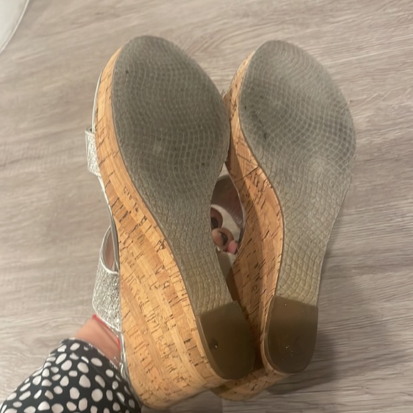 Nina silver sparkly wedges Size 8 - Picture 3 of 5